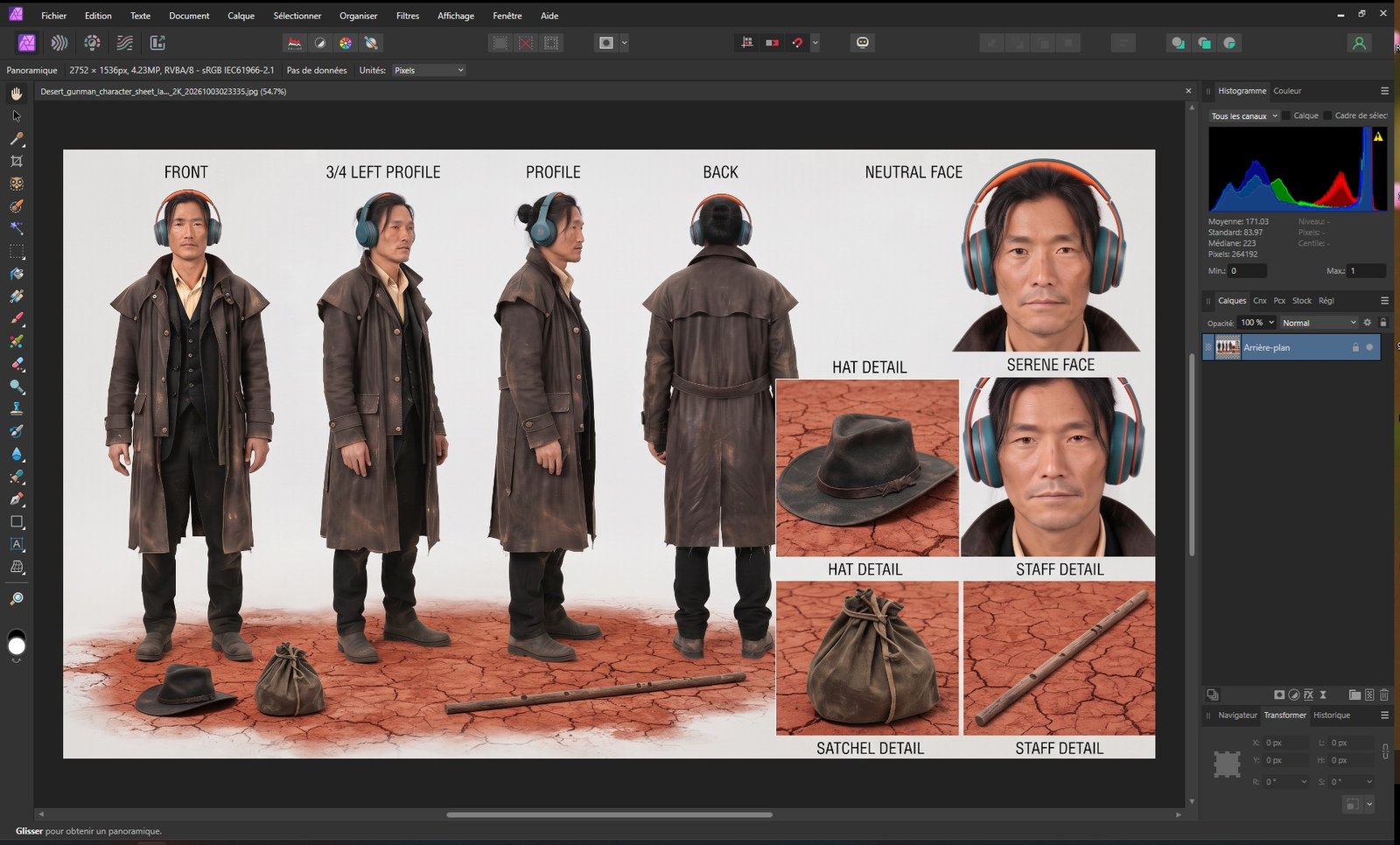 Direction artistique & character design — Affinity — Six Guns ODYSSEUS